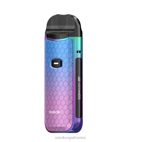 SMOK Vape France - SMOK Nord kit 50w cobra rose cyan PT2HV161